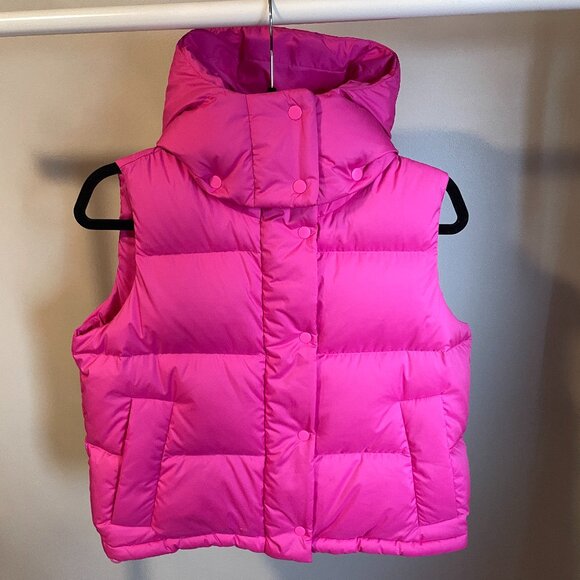 lululemon Wunder Puff Vest Cropped Sonic Pink 4 - Picture 1 of 3